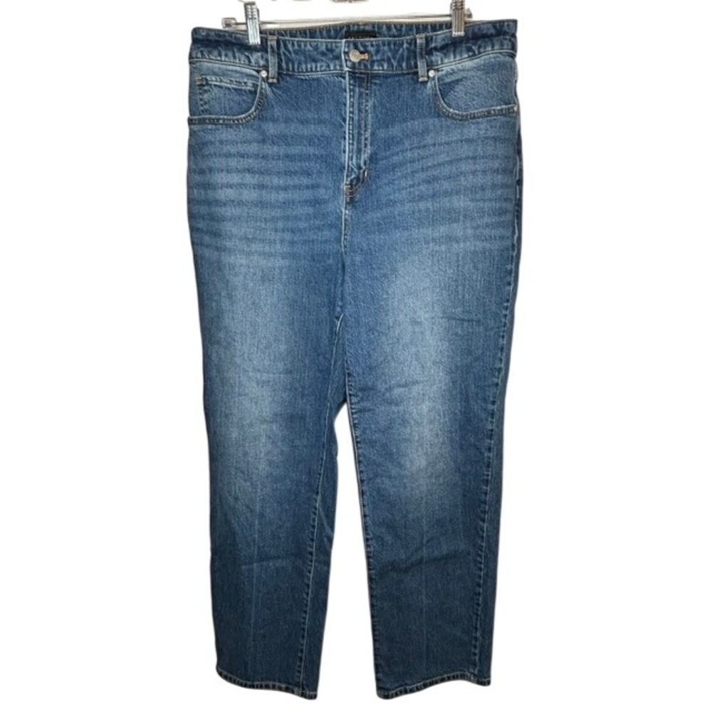 Talbots Women's High Waist Relaxed Jeans Stretch 14 Straight Leg